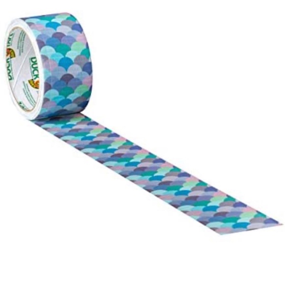 🆕 🧜‍♀️ Mermaid Scale Pattern Duck Duct Tape Packaging Shipping Supplies New! - Picture 2 of 5